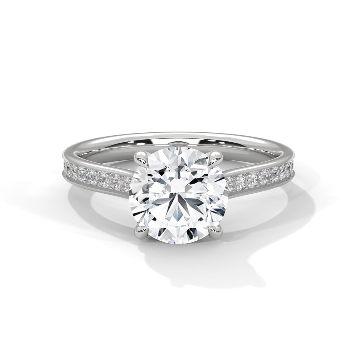 0.80 Carat Round Solitaire Diamond Ring