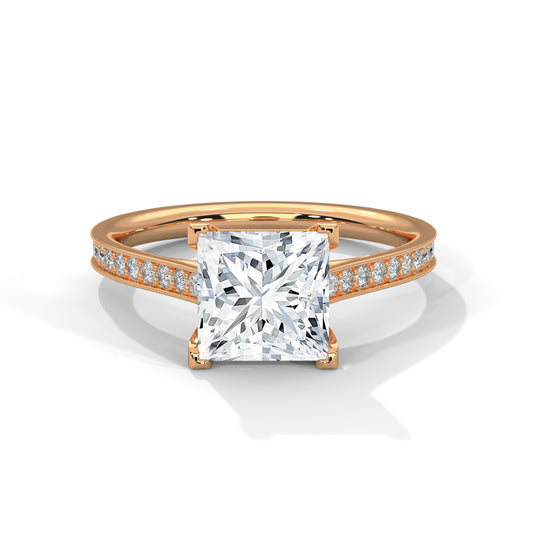 Princess Cut Lab-Grown Diamond Engagement Ring