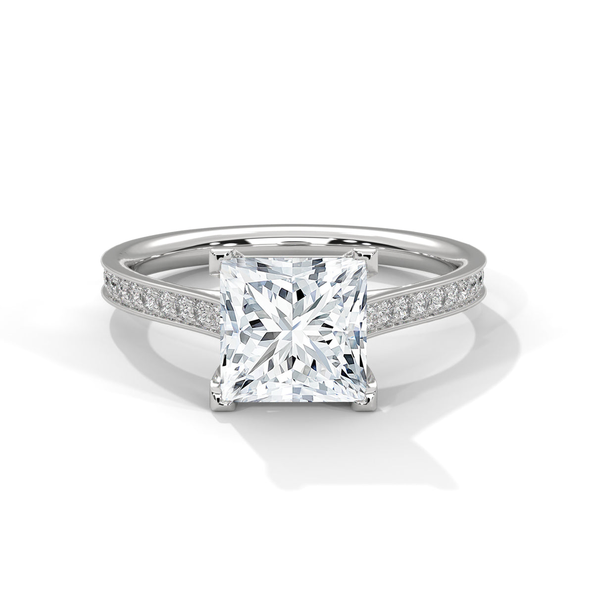 Princess Cut Lab-Grown Diamond Engagement Ring