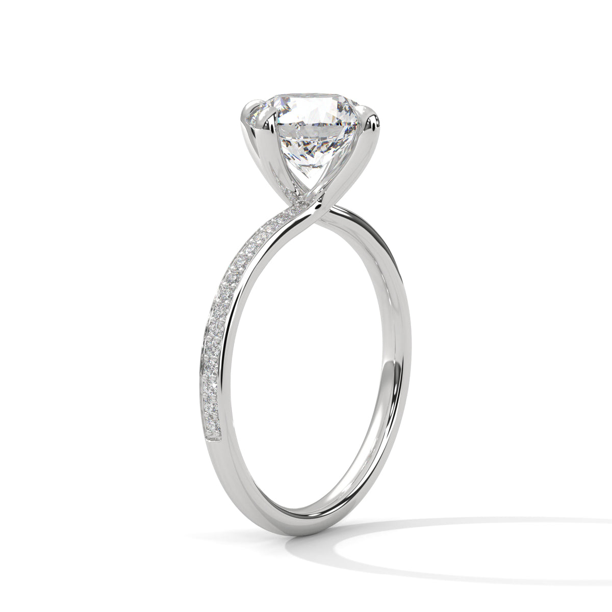 Celeste Grace Round Solitaire Diamond Ring