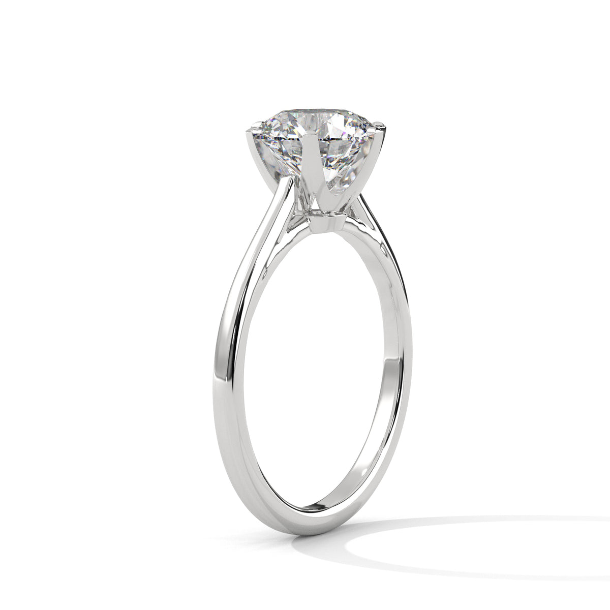 Viora Cushion Lab-Grown Diamond Solitaire Engagement Ring