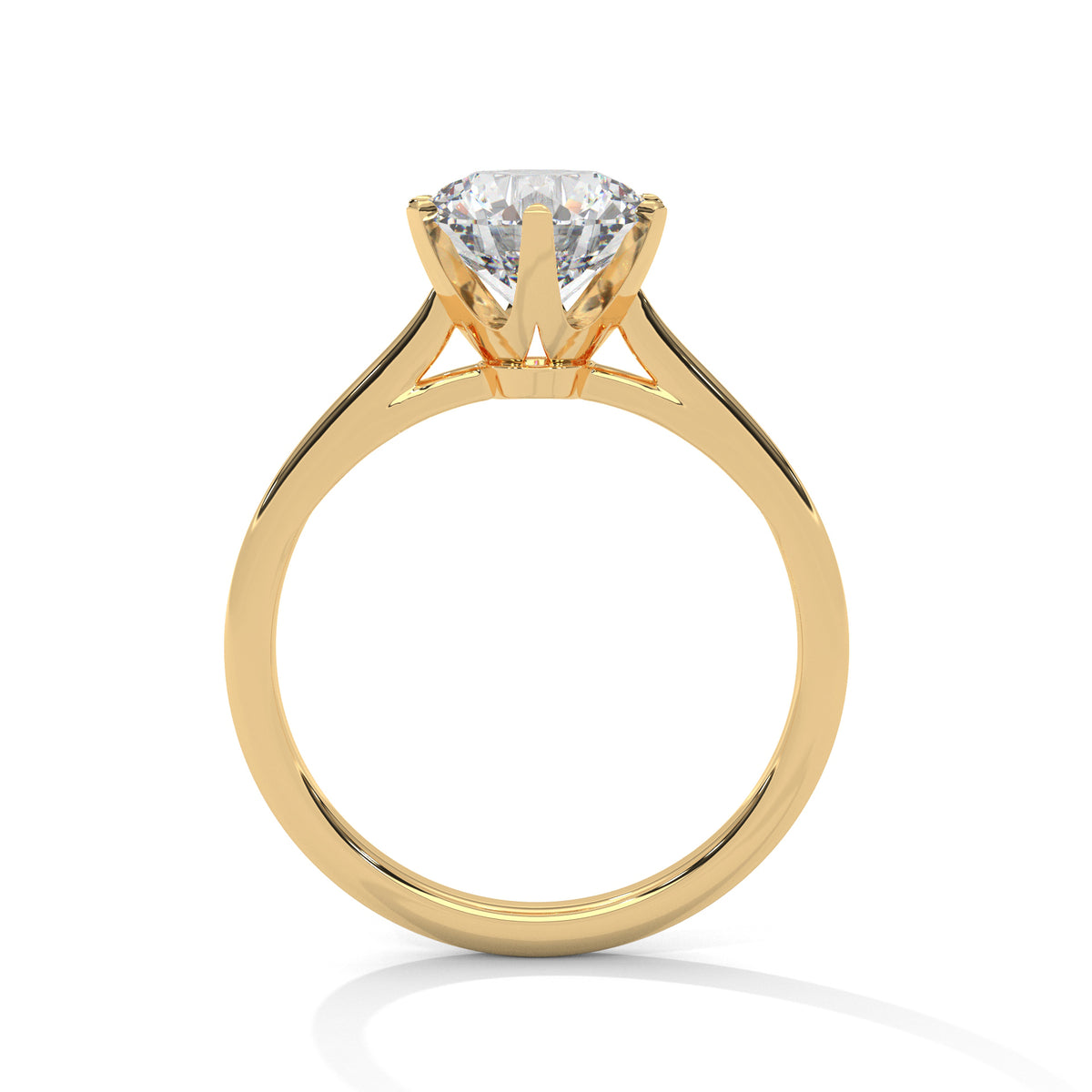 Viora Cushion Lab-Grown Diamond Solitaire Engagement Ring