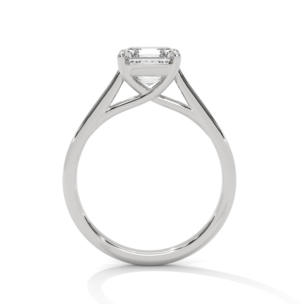 0.90 Carat Cushion Lab-Grown Diamond Solitaire Engagement Ring