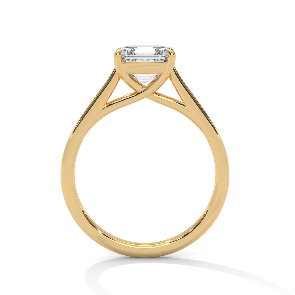 0.90 Carat Cushion Lab-Grown Diamond Solitaire Engagement Ring