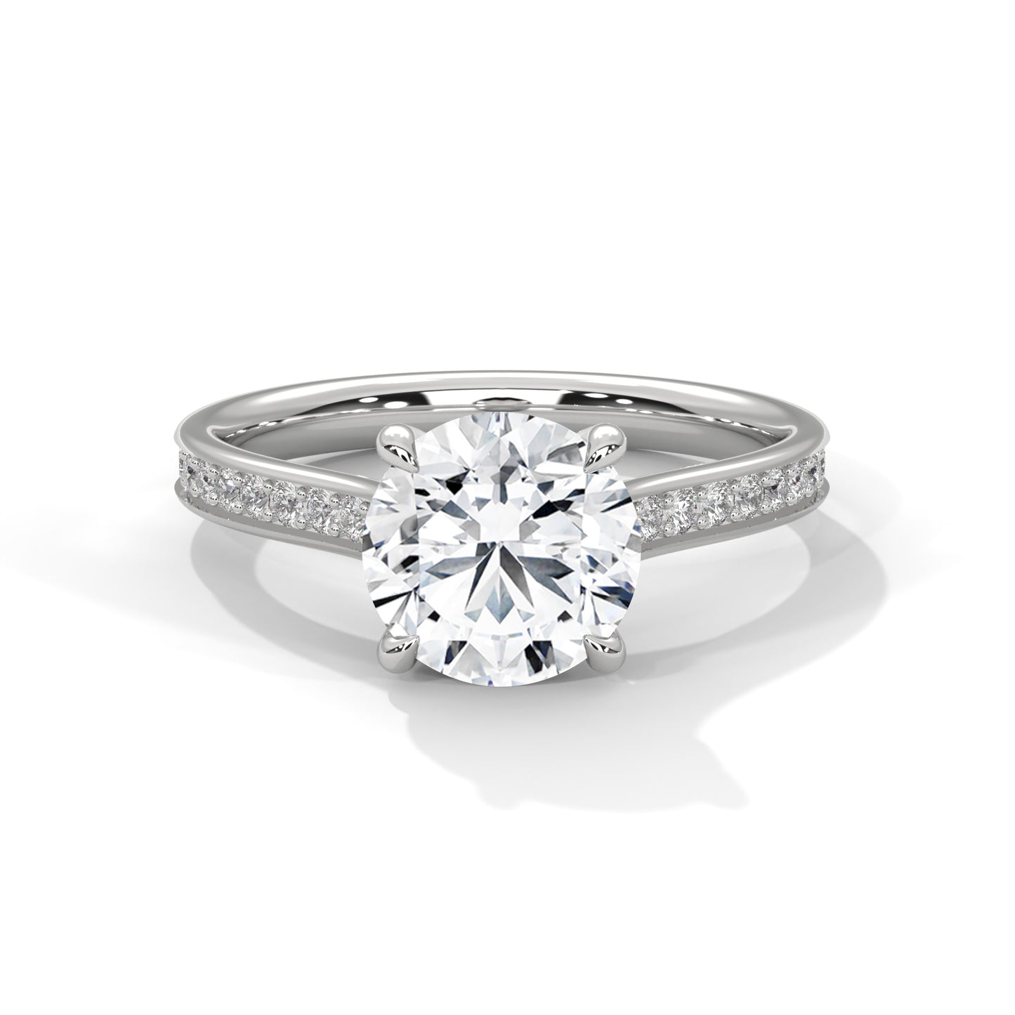 0.80 Carat Round Solitaire Diamond Ring
