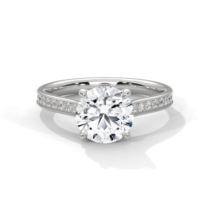 0.80 Carat Round Solitaire Diamond Ring