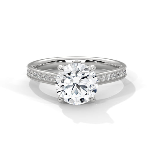 0.80 Carat Round Solitaire Diamond Ring