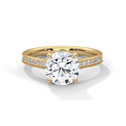0.80 Carat Round Solitaire Diamond Ring