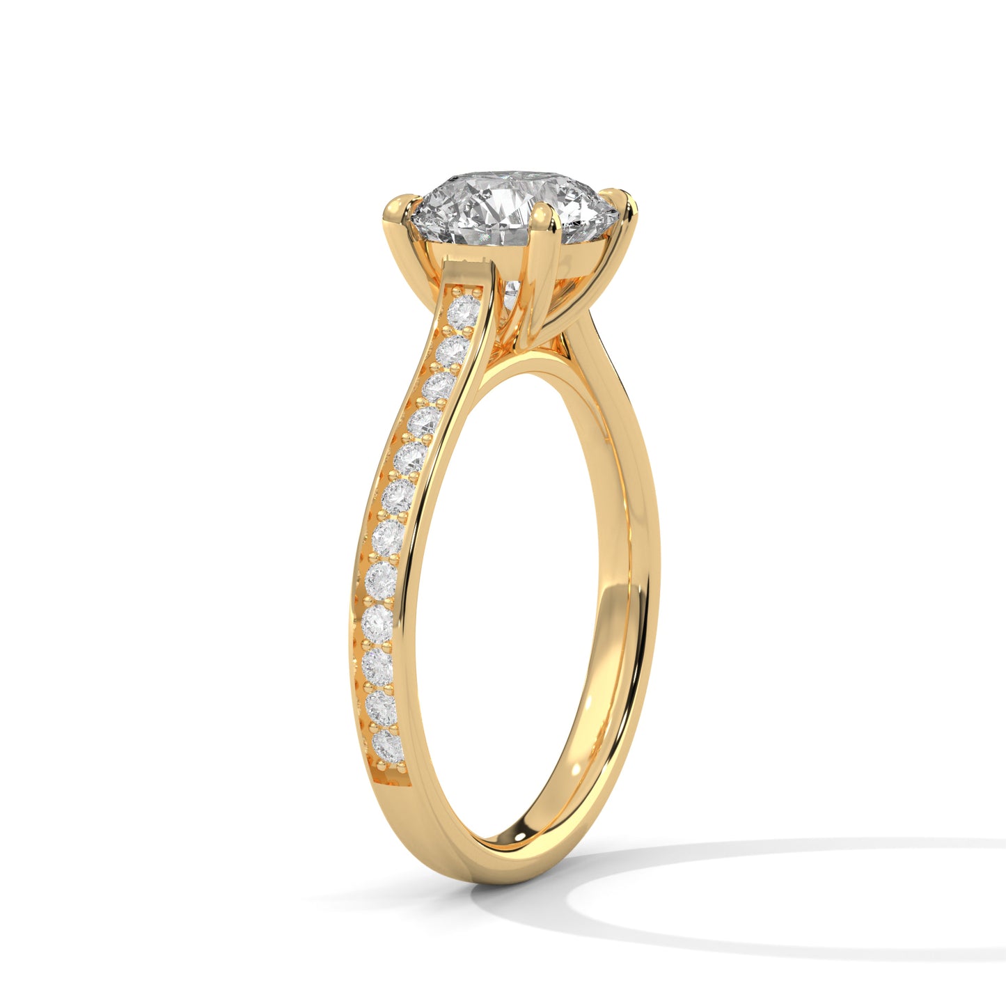 0.80 Carat Round Solitaire Diamond Ring