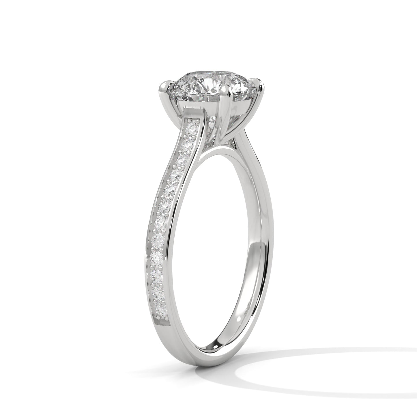 0.80 Carat Round Solitaire Diamond Ring