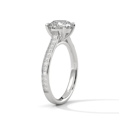 0.80 Carat Round Solitaire Diamond Ring