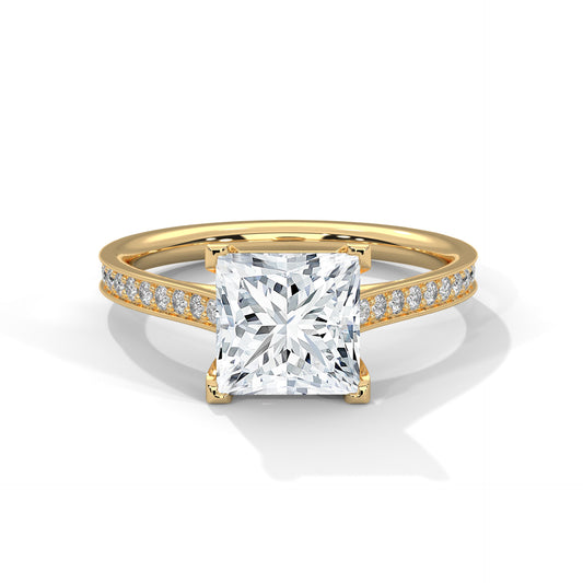 Princess Cut Lab-Grown Diamond Engagement Ring