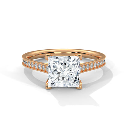 Princess Cut Lab-Grown Diamond Engagement Ring
