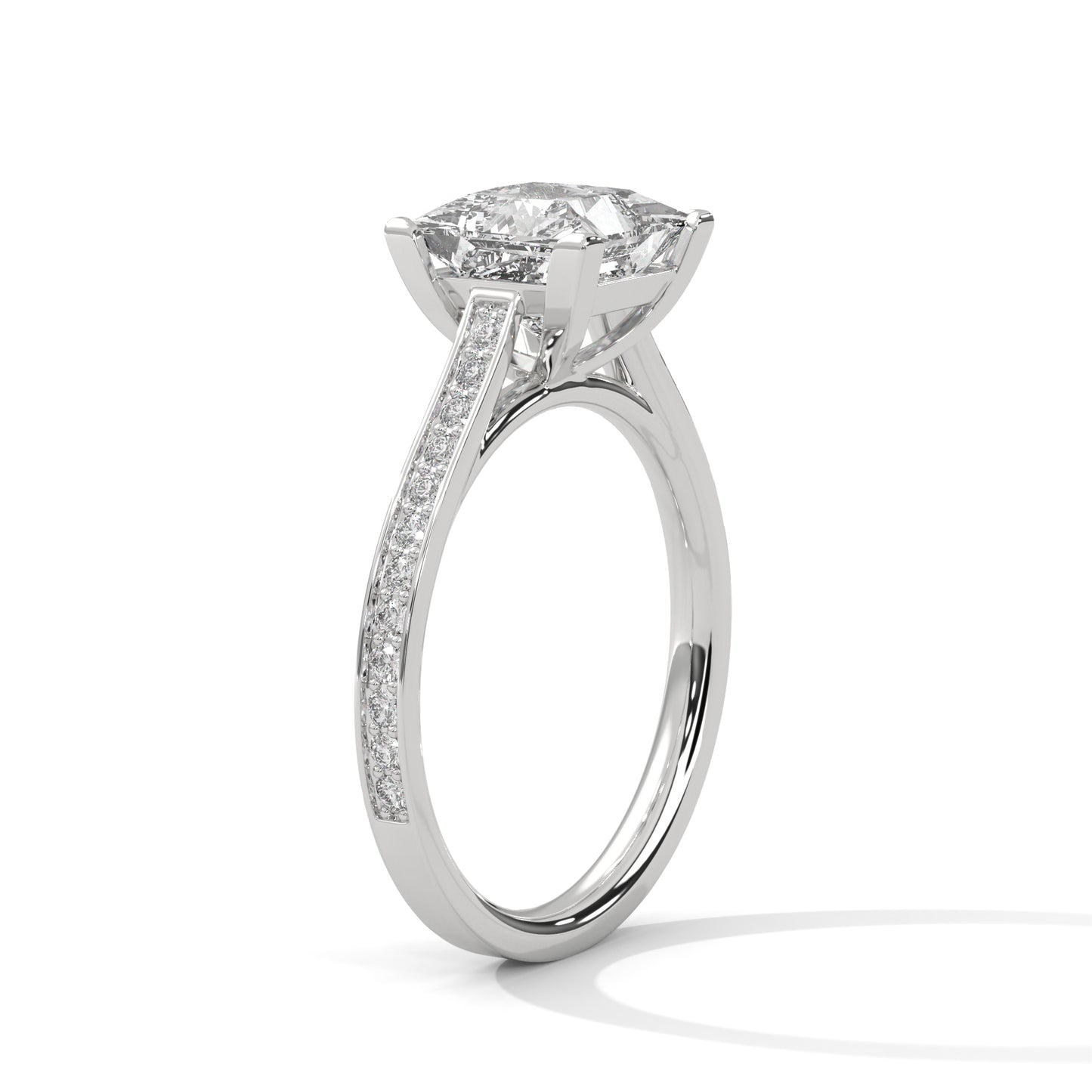 Princess Cut Lab-Grown Diamond Engagement Ring