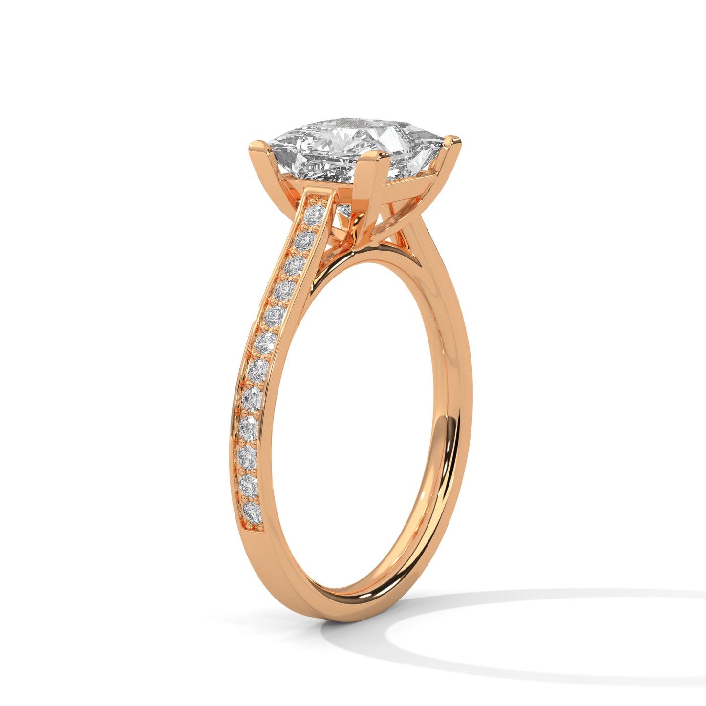 Princess Cut Lab-Grown Diamond Engagement Ring