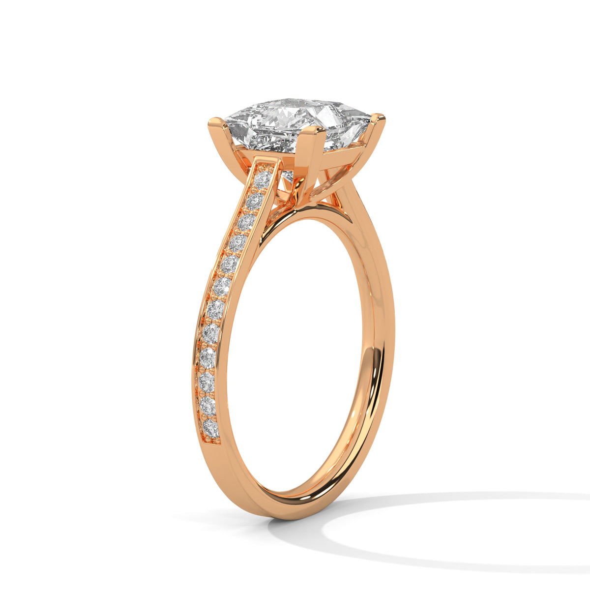 Princess Cut Lab-Grown Diamond Engagement Ring