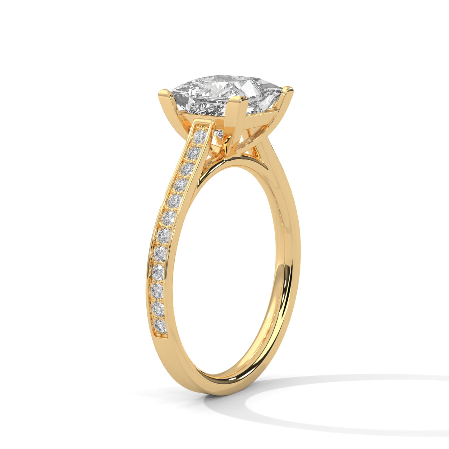 Princess Cut Lab-Grown Diamond Engagement Ring