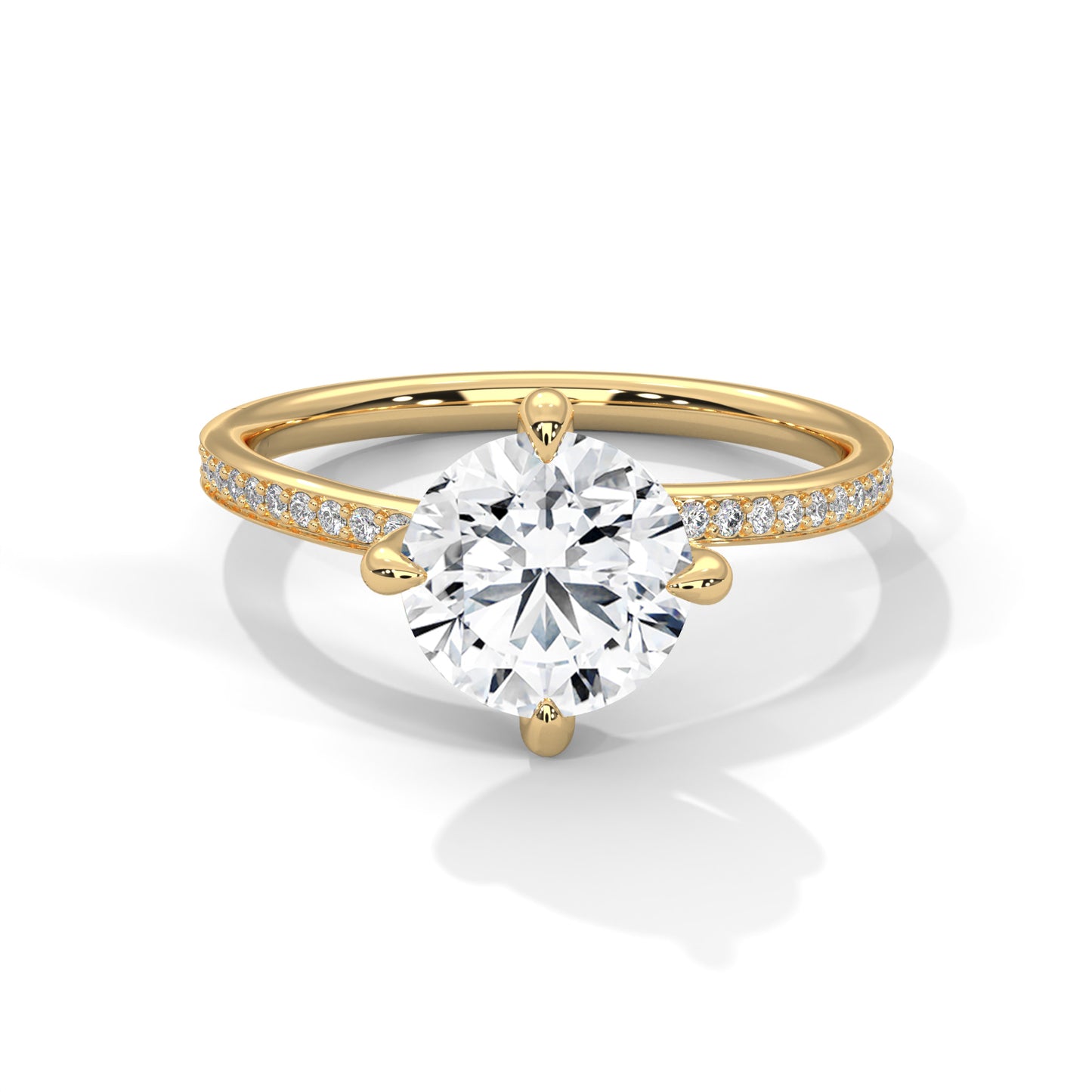 Celeste Grace Round Solitaire Diamond Ring