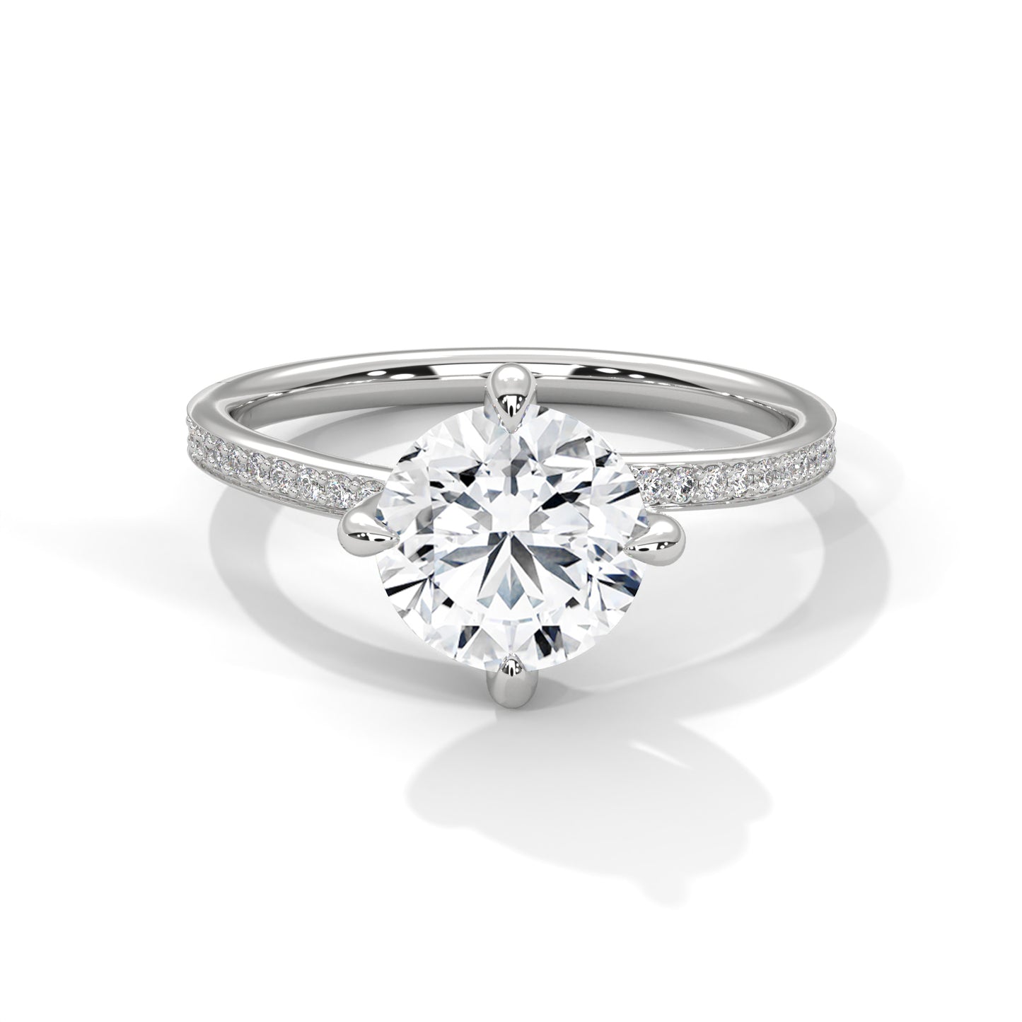 Celeste Grace Round Solitaire Diamond Ring