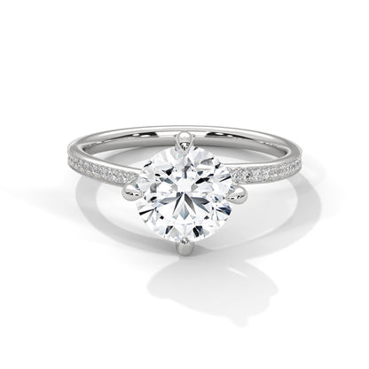Celeste Grace Round Solitaire Diamond Ring