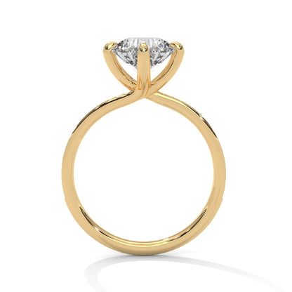 Celeste Grace Round Solitaire Diamond Ring