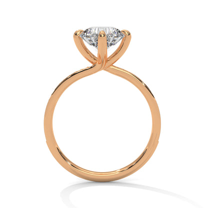 Celeste Grace Round Solitaire Diamond Ring