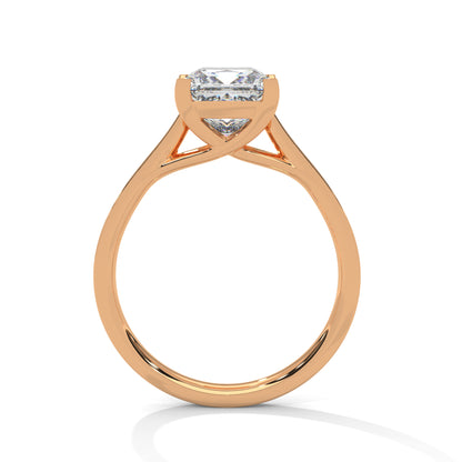 Princess Cut Lab-Grown Diamond Engagement Ring Modern Solitaire