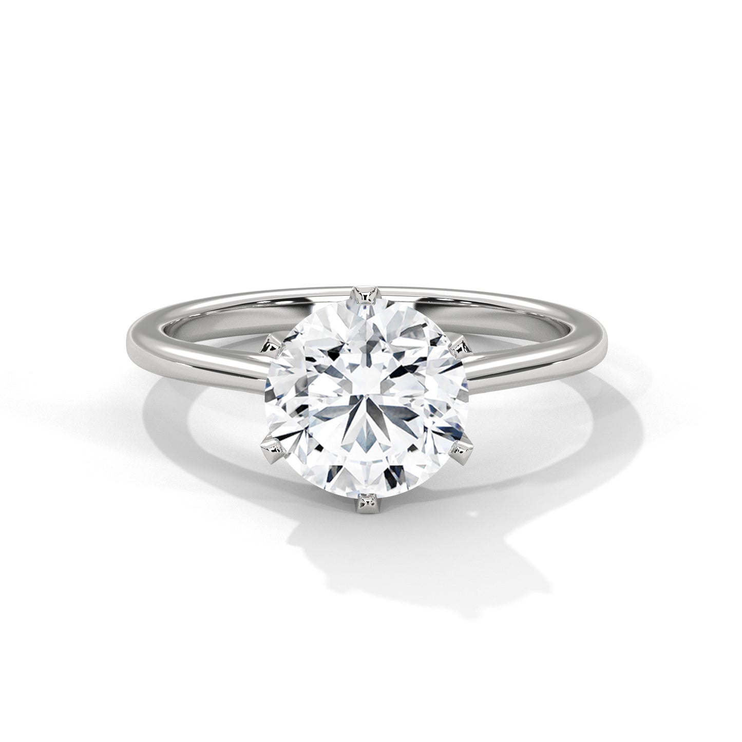 Viora Cushion Lab-Grown Diamond Solitaire Engagement Ring