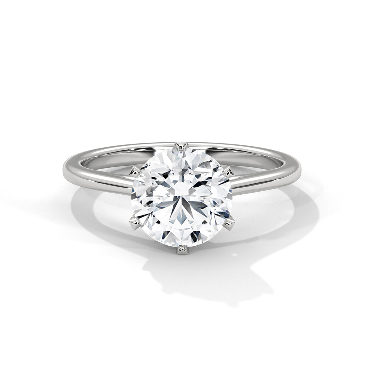 Viora Cushion Lab-Grown Diamond Solitaire Engagement Ring
