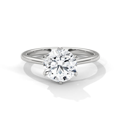 Viora Cushion Lab-Grown Diamond Solitaire Engagement Ring