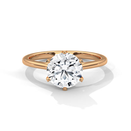 Viora Cushion Lab-Grown Diamond Solitaire Engagement Ring