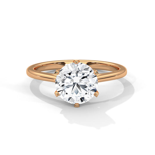 Viora Cushion Lab-Grown Diamond Solitaire Engagement Ring