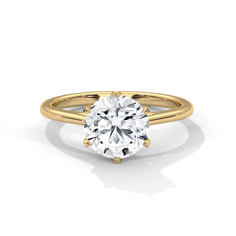 Viora Cushion Lab-Grown Diamond Solitaire Engagement Ring