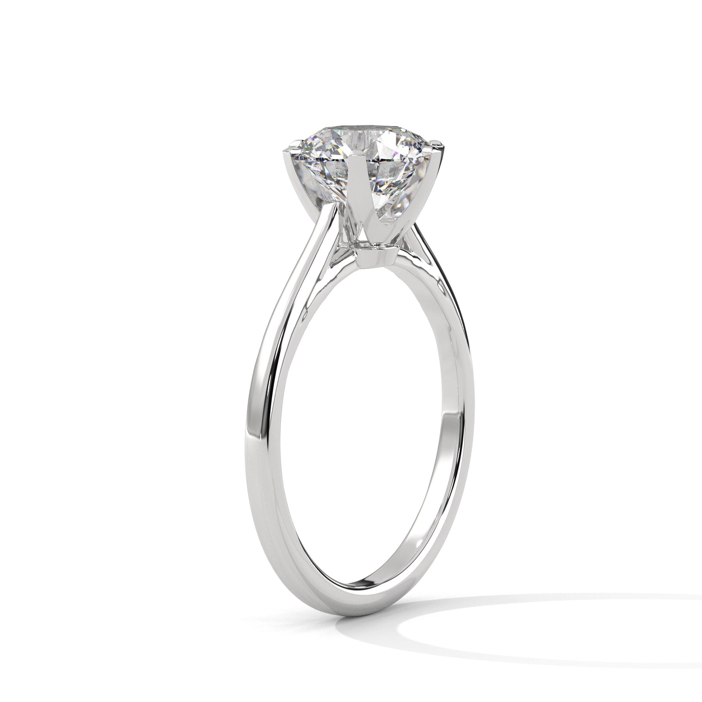 Viora Cushion Lab-Grown Diamond Solitaire Engagement Ring
