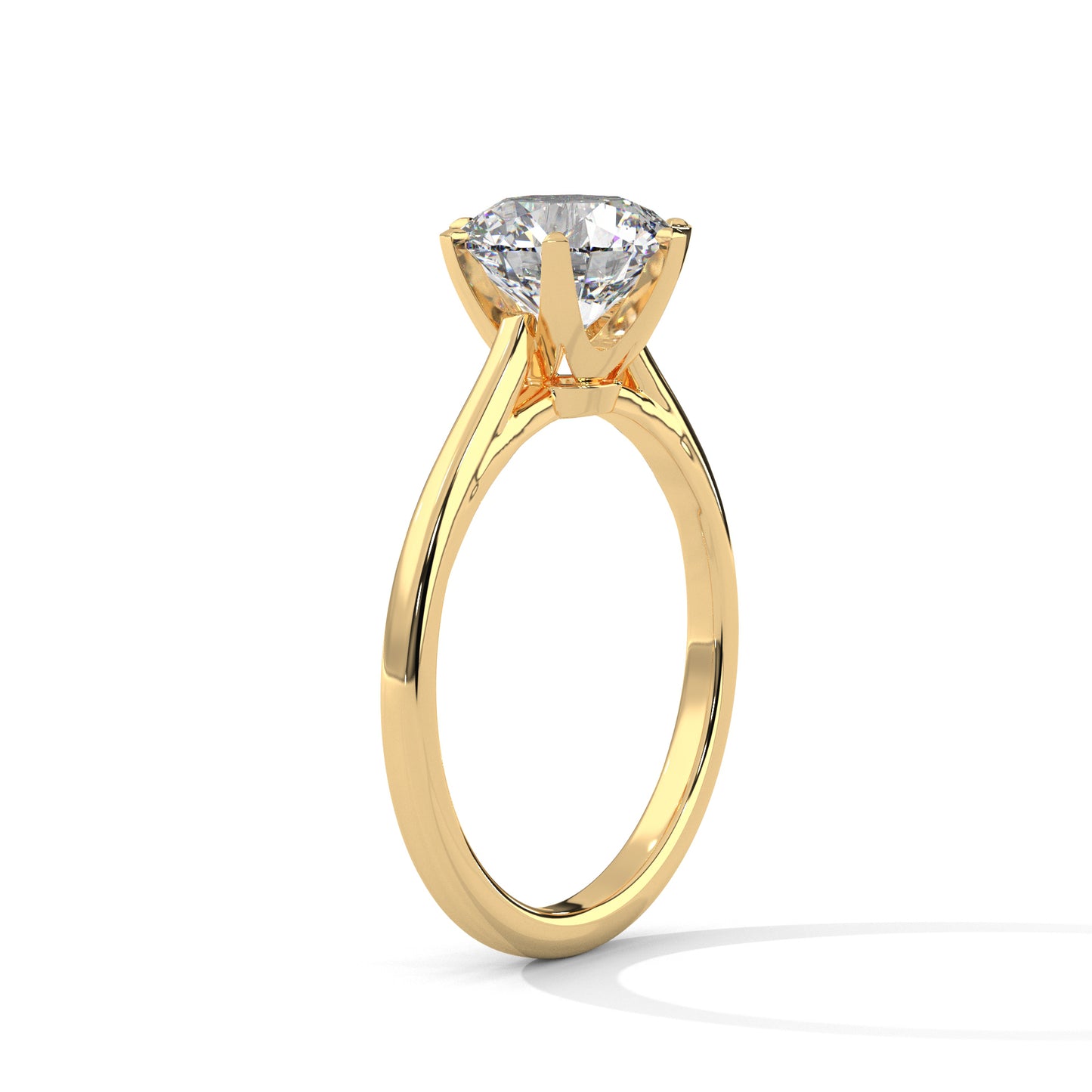 Viora Cushion Lab-Grown Diamond Solitaire Engagement Ring