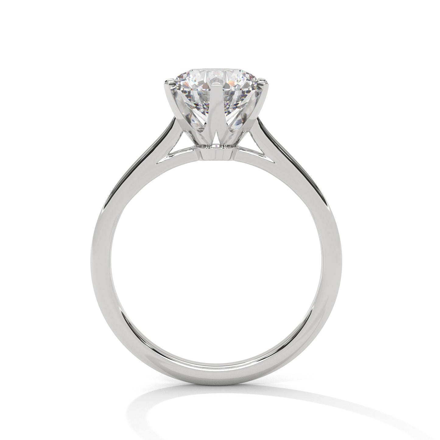 Viora Cushion Lab-Grown Diamond Solitaire Engagement Ring