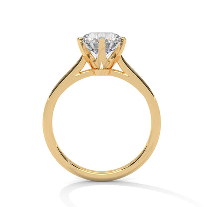 Viora Cushion Lab-Grown Diamond Solitaire Engagement Ring