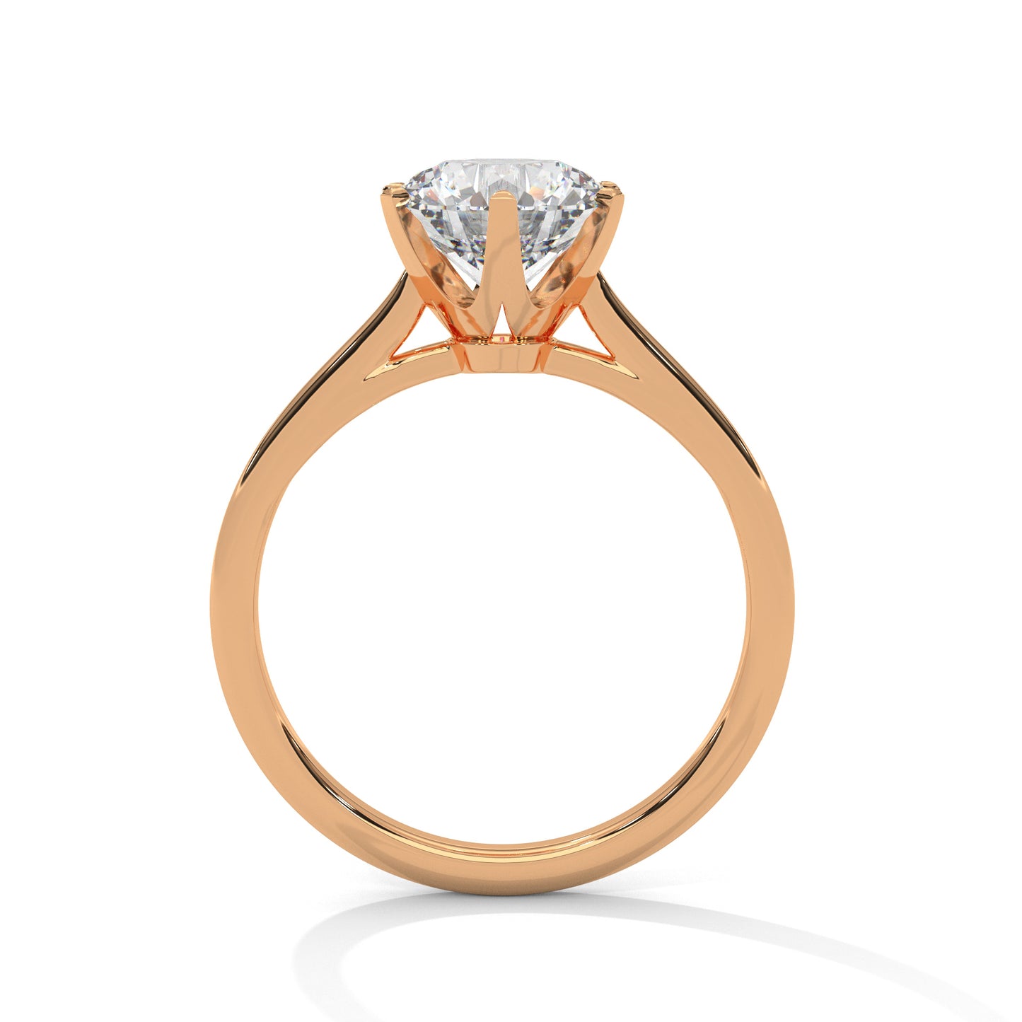 Viora Cushion Lab-Grown Diamond Solitaire Engagement Ring