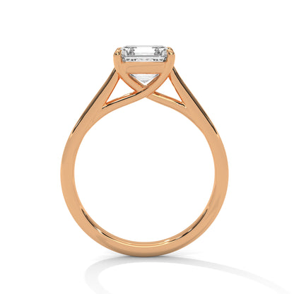 0.90 Carat Cushion Lab-Grown Diamond Solitaire Engagement Ring