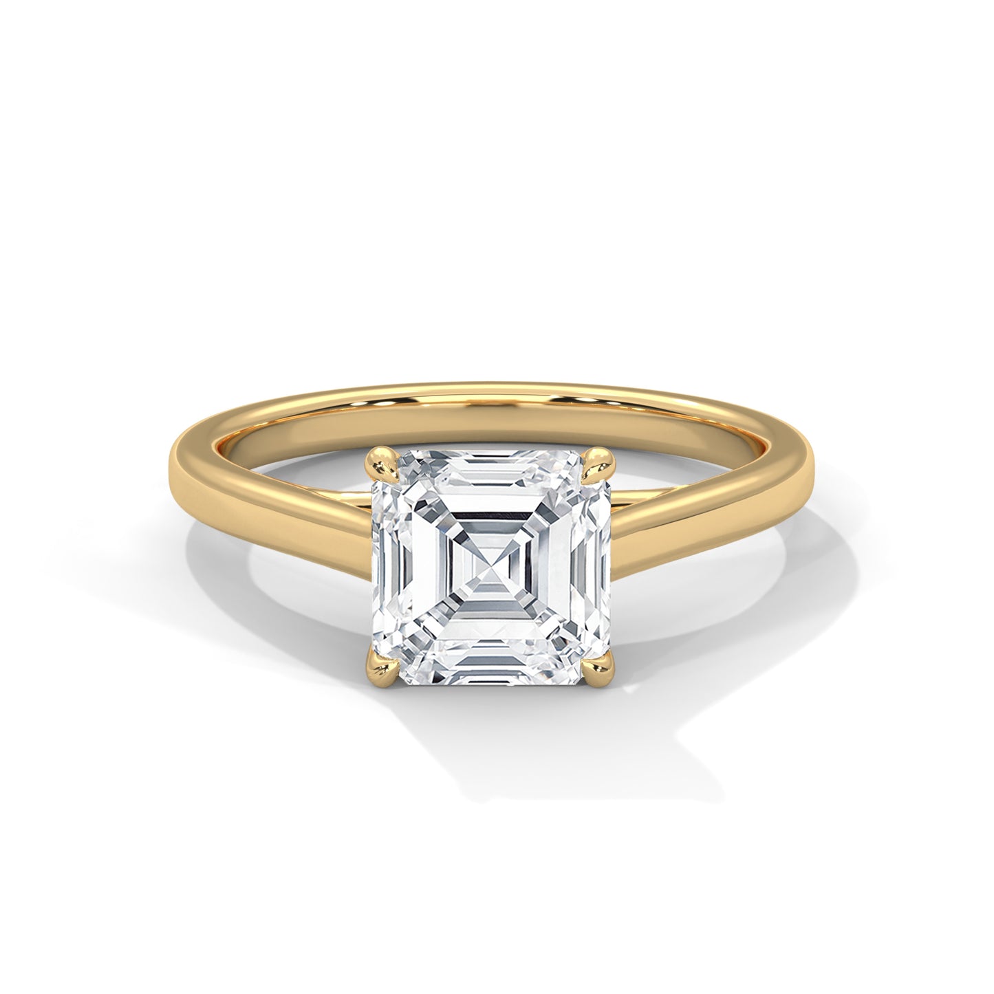 0.90 Carat Cushion Lab-Grown Diamond Solitaire Engagement Ring