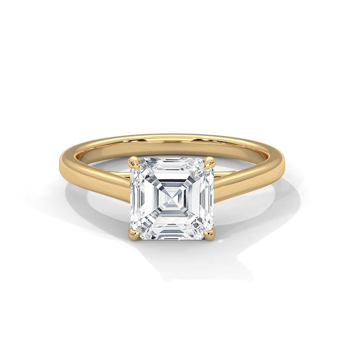 0.90 Carat Cushion Lab-Grown Diamond Solitaire Engagement Ring