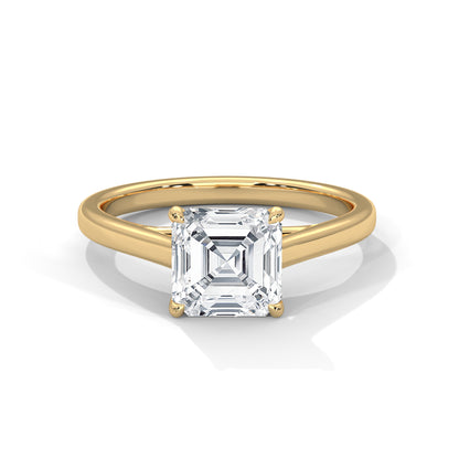 0.90 Carat Cushion Lab-Grown Diamond Solitaire Engagement Ring