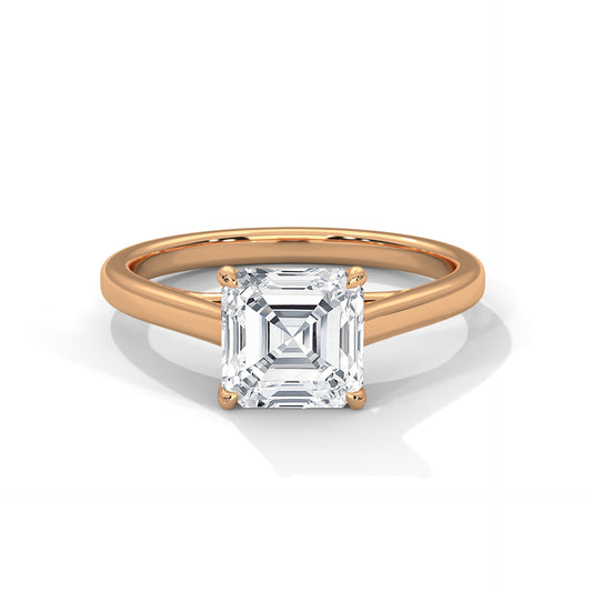 0.90 Carat Cushion Lab-Grown Diamond Solitaire Engagement Ring