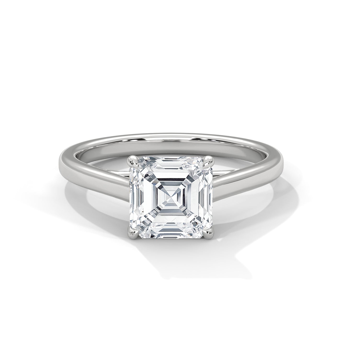0.90 Carat Cushion Lab-Grown Diamond Solitaire Engagement Ring