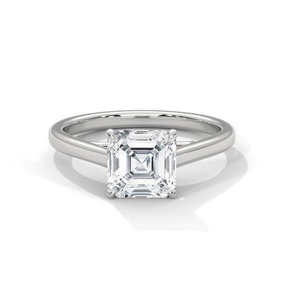 0.90 Carat Cushion Lab-Grown Diamond Solitaire Engagement Ring