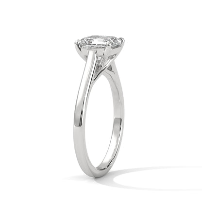 0.90 Carat Cushion Lab-Grown Diamond Solitaire Engagement Ring
