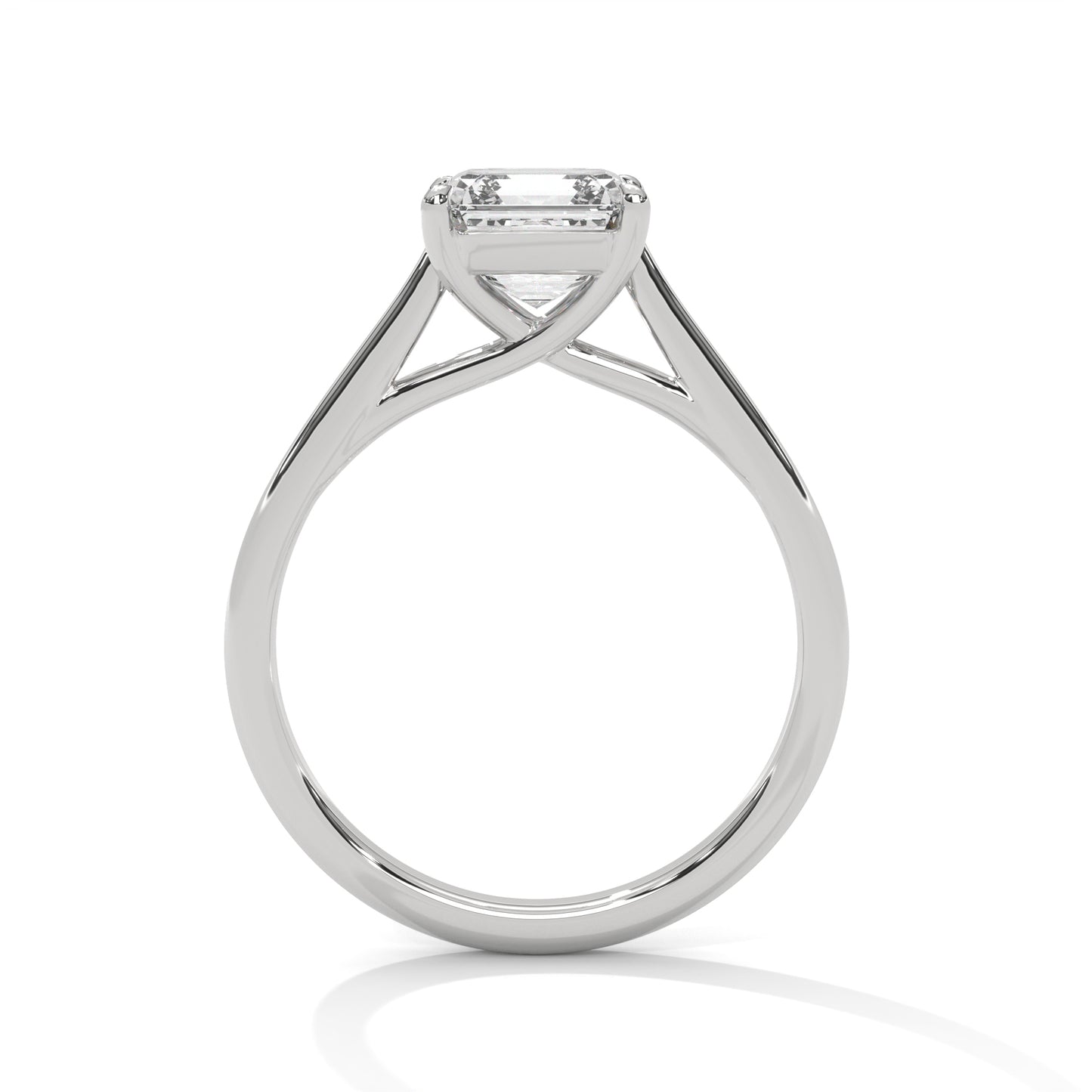 0.90 Carat Cushion Lab-Grown Diamond Solitaire Engagement Ring