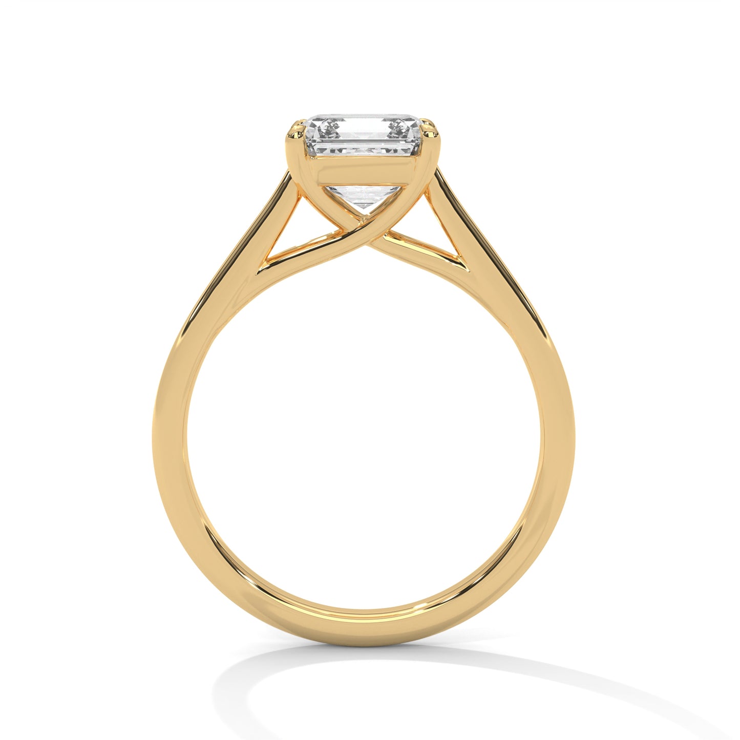 0.90 Carat Cushion Lab-Grown Diamond Solitaire Engagement Ring