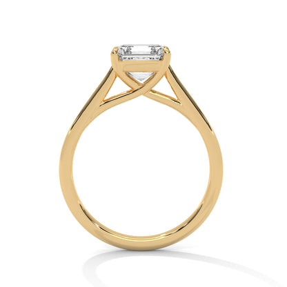 0.90 Carat Cushion Lab-Grown Diamond Solitaire Engagement Ring