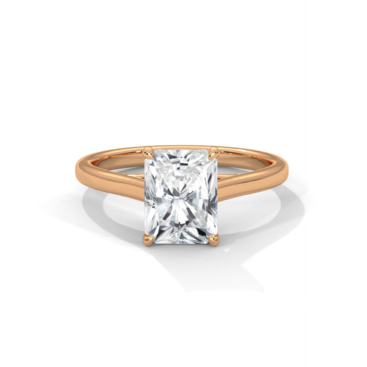 Vella Radiant Solitaire Engagement Ring